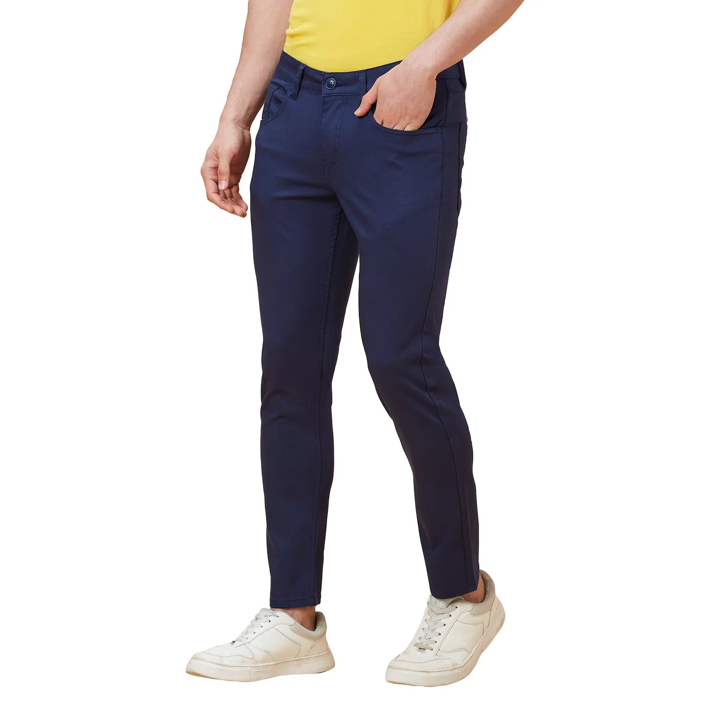 Being Human Clothing Men Cropped Fit Chino-Navy
