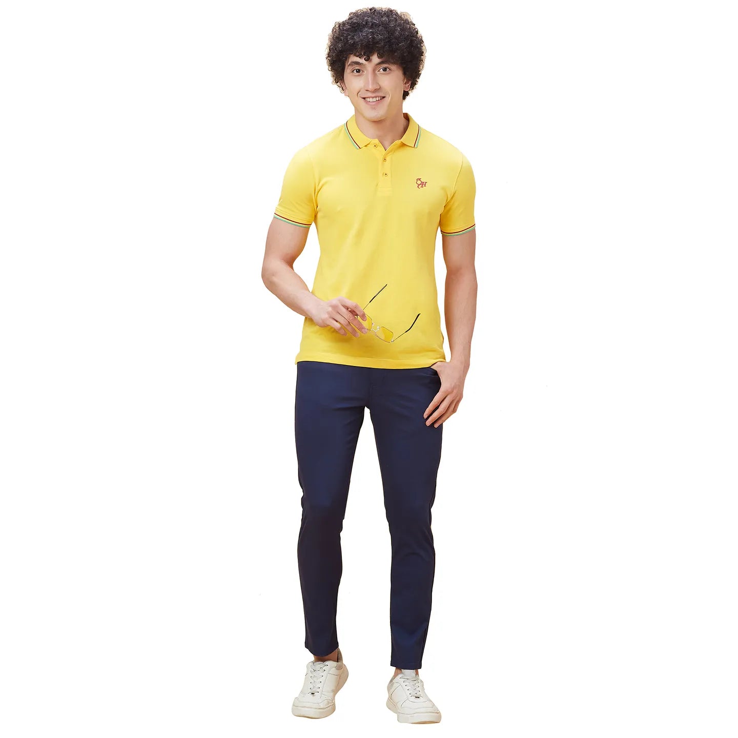 Being Human Clothing Men Cropped Fit Chino-Navy