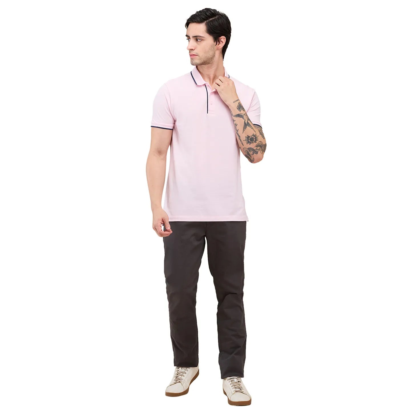 Grey Slim Fit Men's Chinos by Being Human Clothing