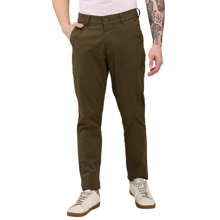 Olive Slim Fit Men's Chinos