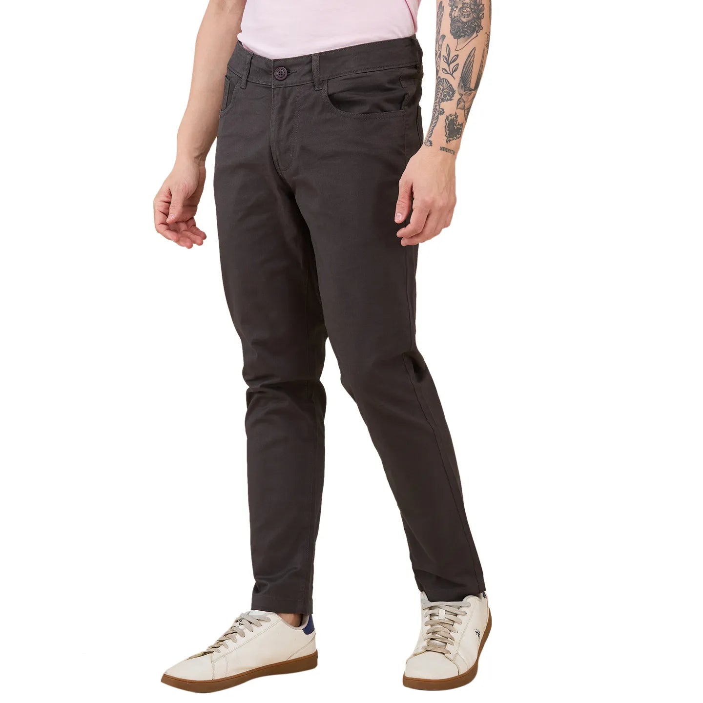 Being Human Clothing-Mens-Bottom-Chino Charcoal
