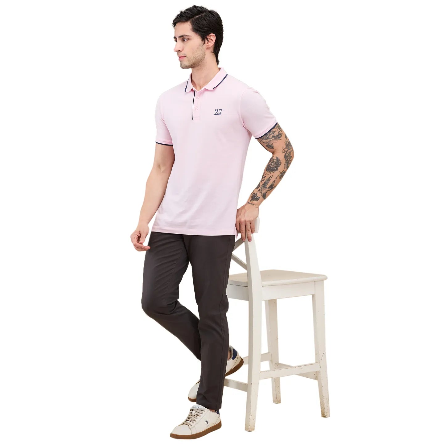 Being Human Clothing-Mens-Bottom-Chino Charcoal