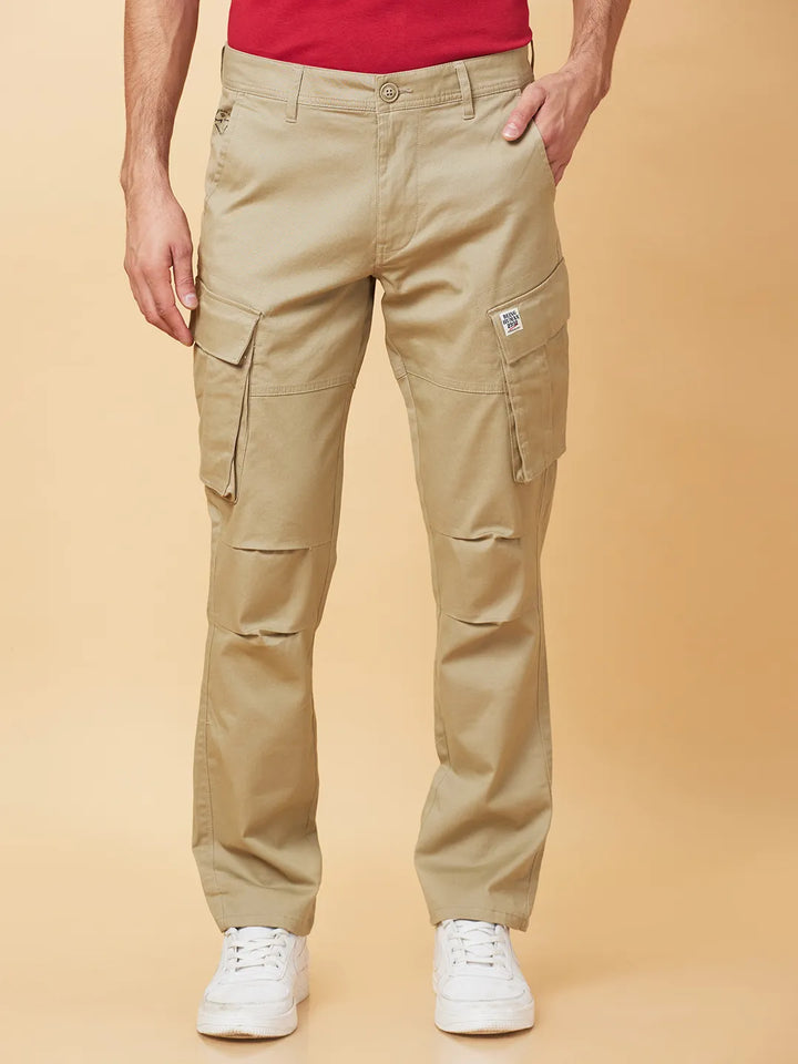 Grey Cropped fit Men's Chinos by Being Human Clothing