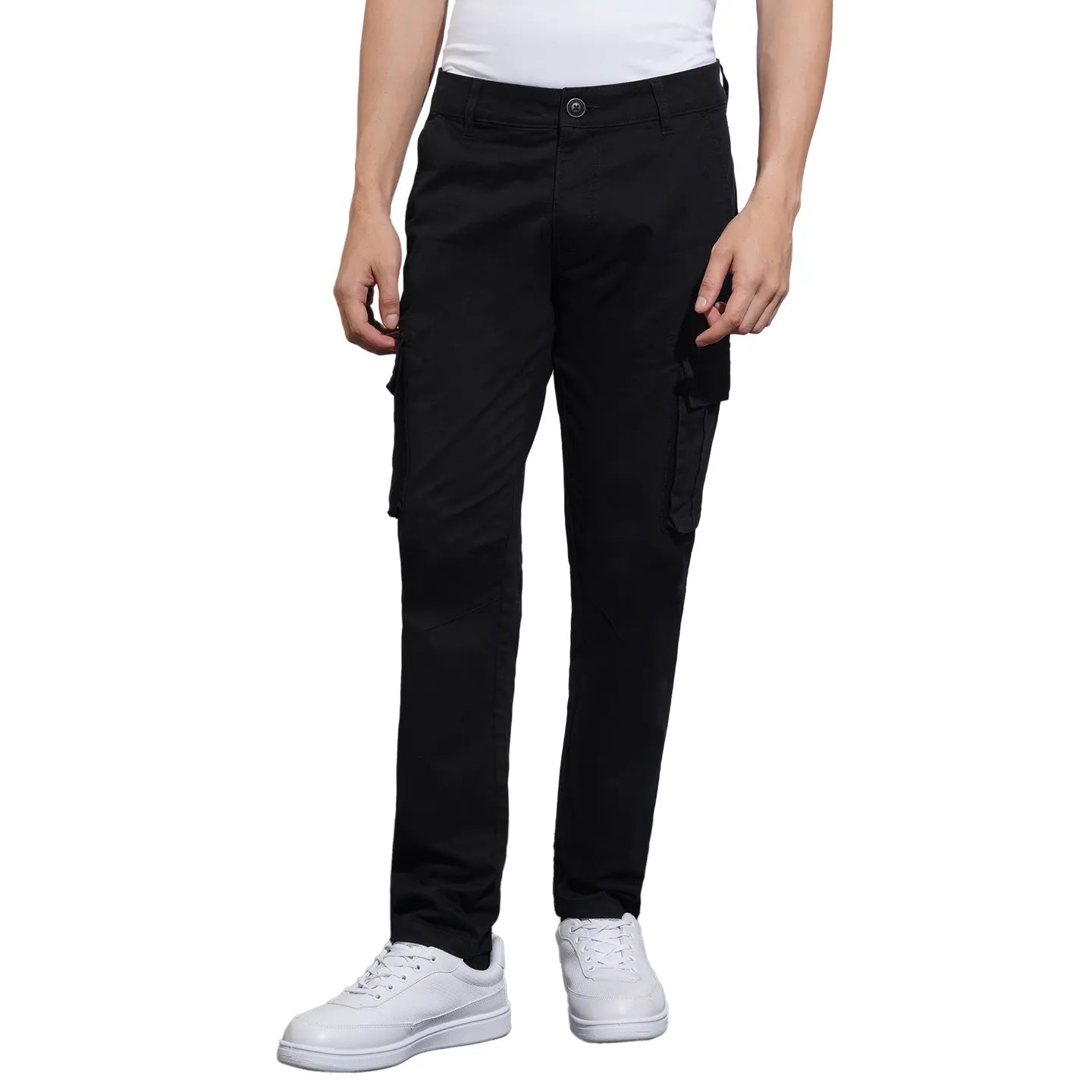 Being Human Clothing-Mens-Bottom-Cargo Black