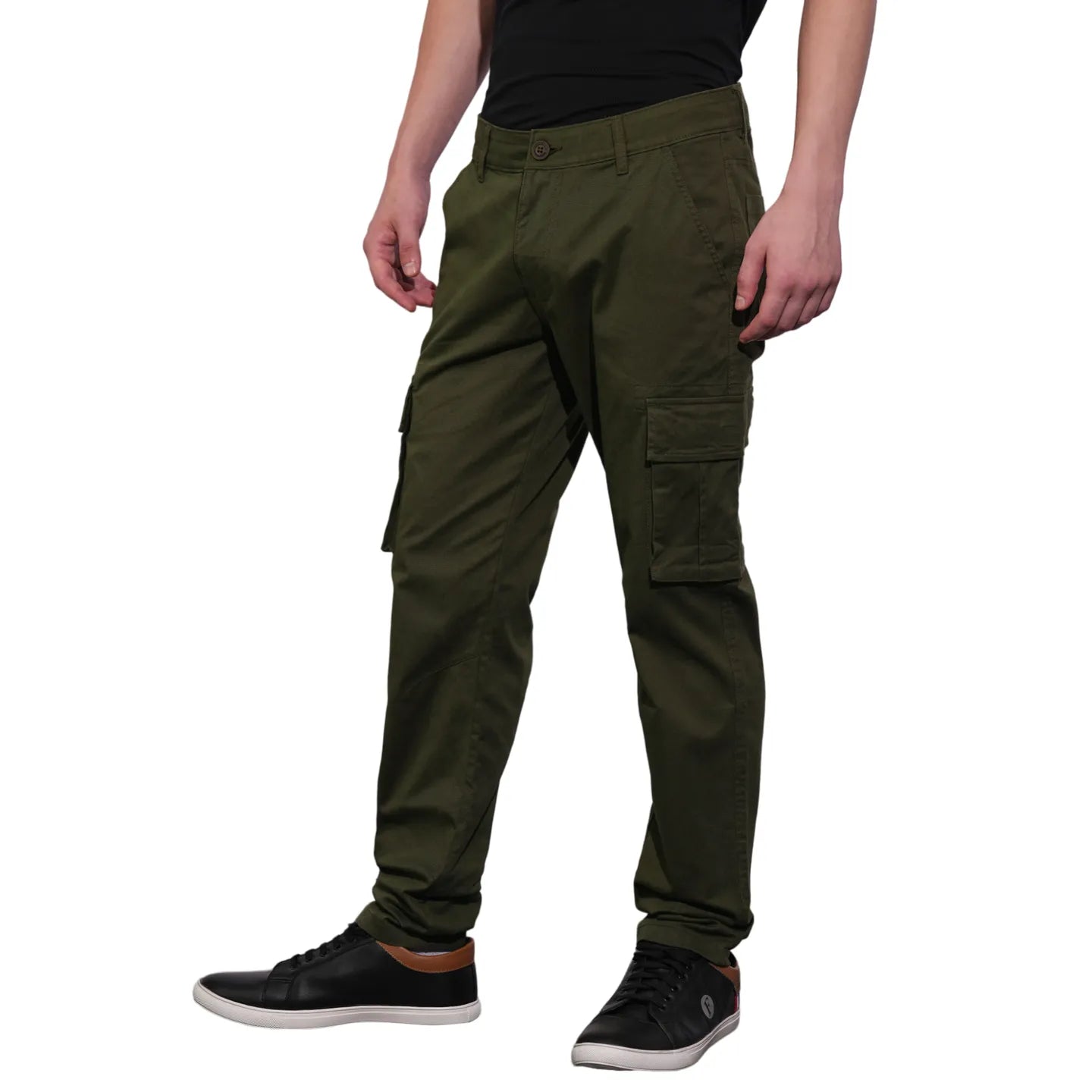 Being Human Clothing Mens-Bottom Cargo Olive