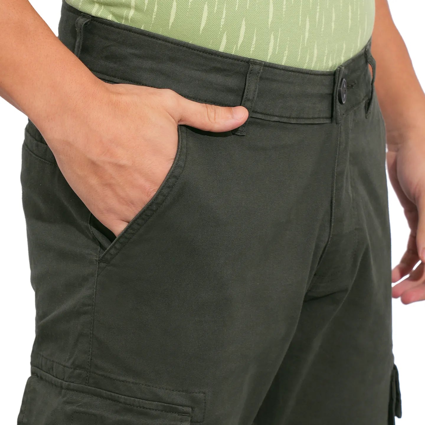 Green Jogger fit Men's Joggers by Being Human Clothing