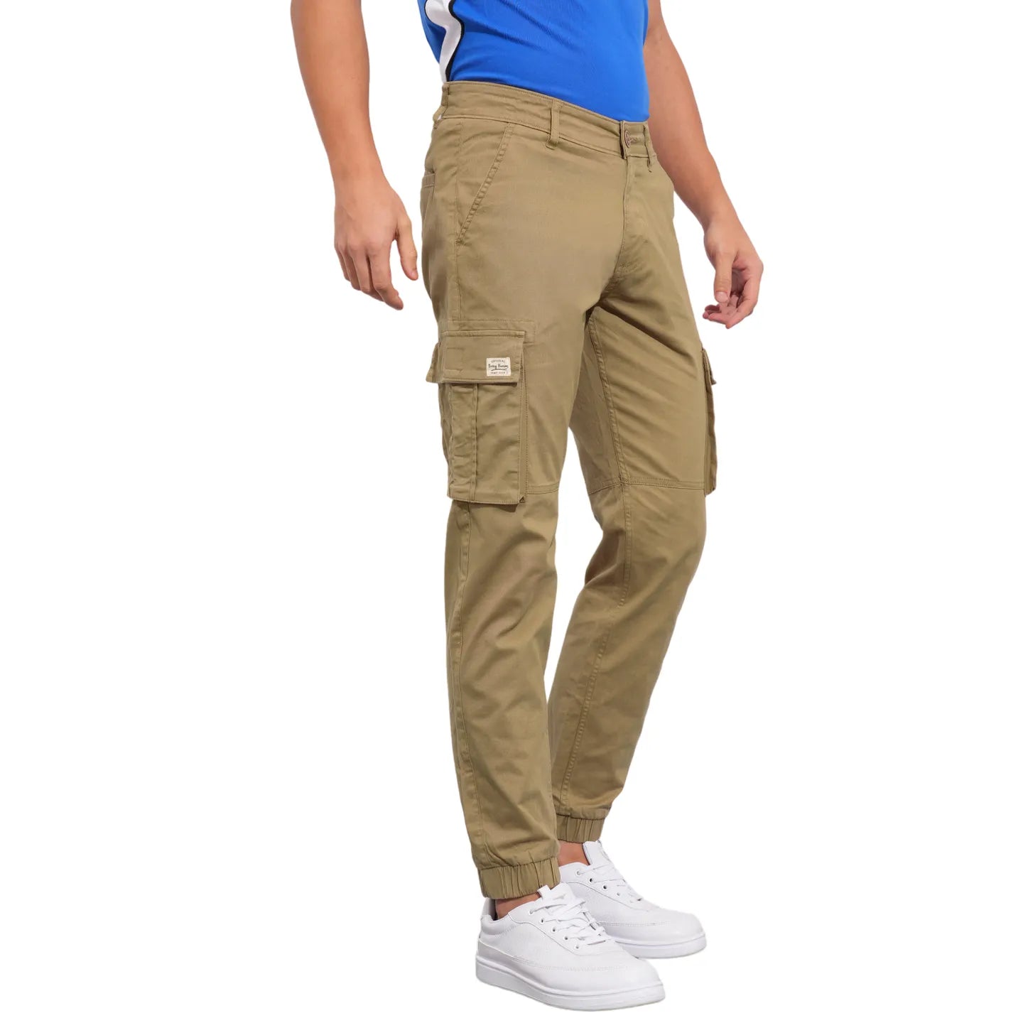 Khaki Jogger fit Men's Joggers by Being Human Clothing