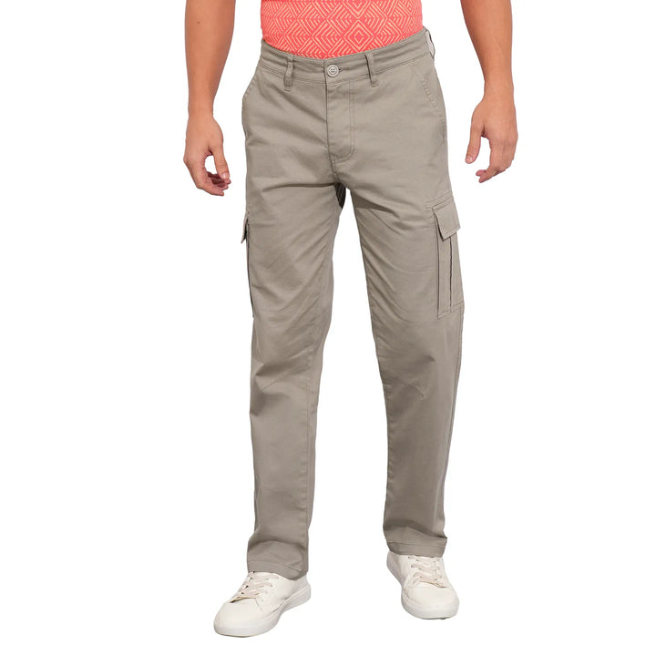 Grey Easy Fit Men's Cargos by Being Human Clothing