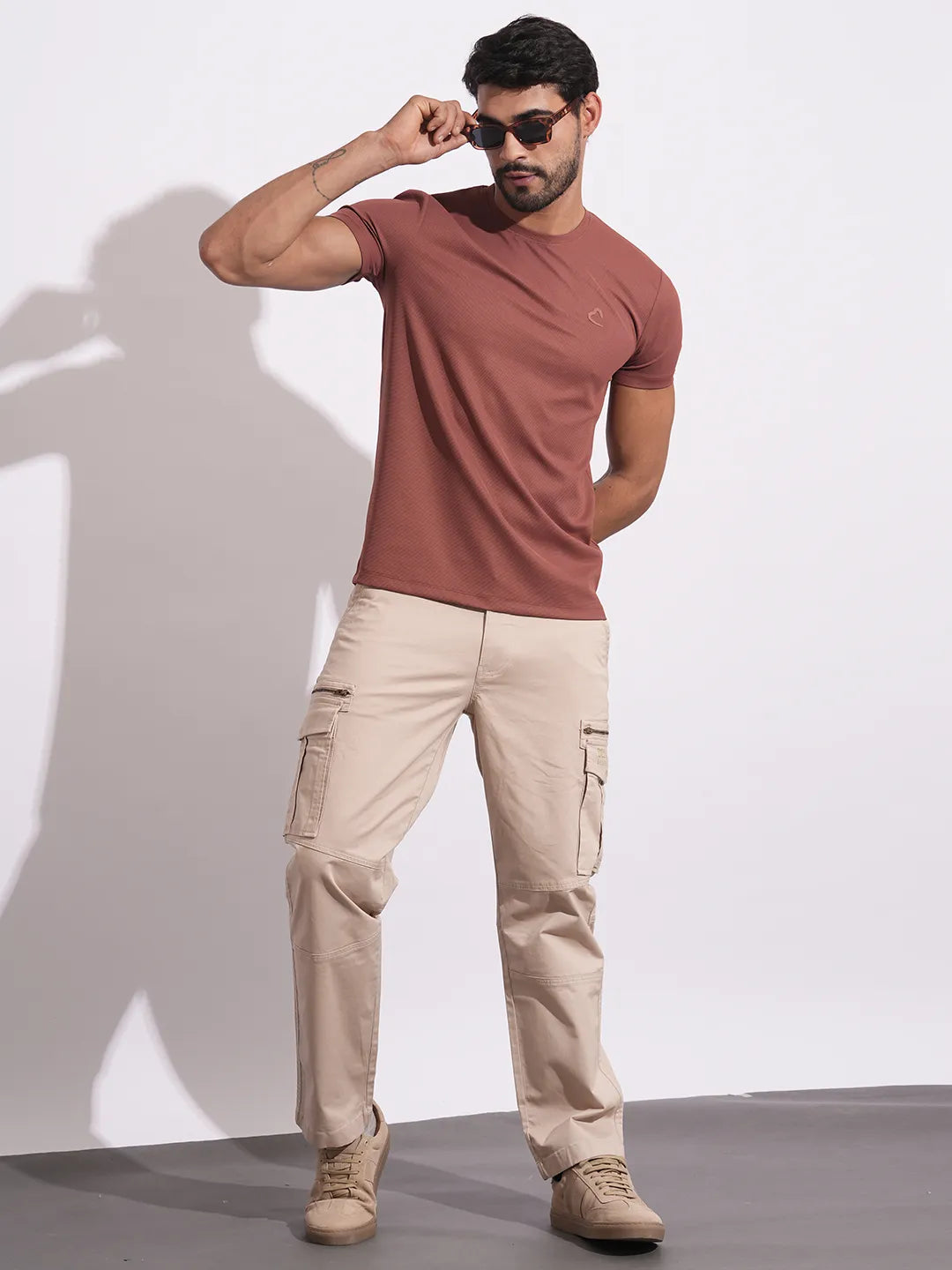 Sand Easy Fit Cargos for Men By Being Human Clothing