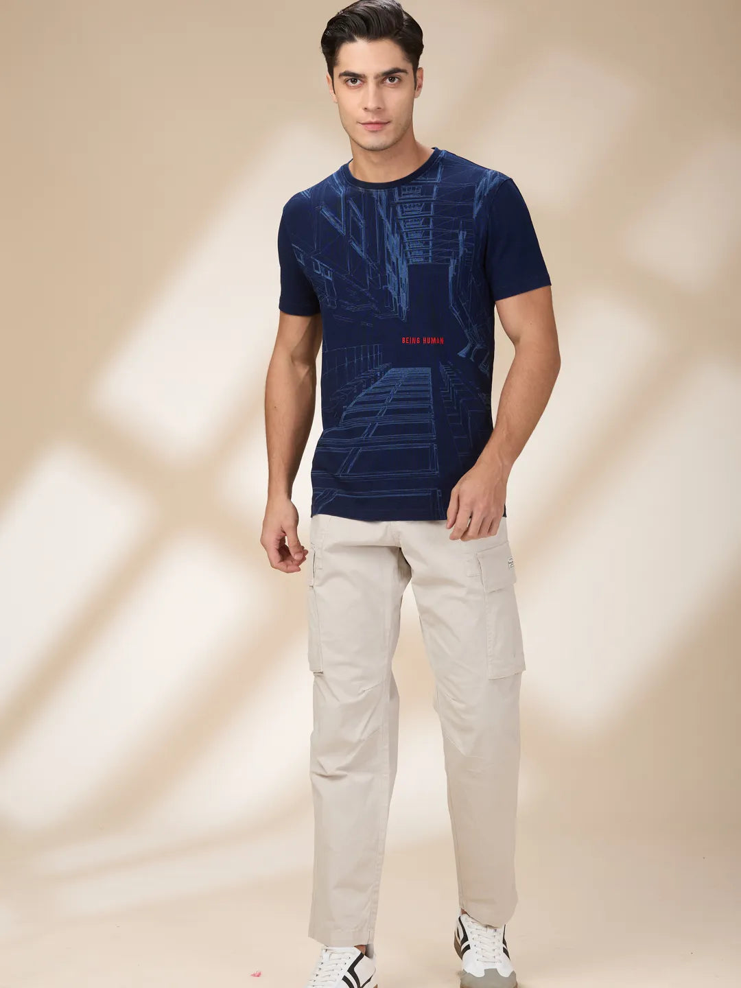 Stone Slim Fit Cargos for Men By Being Human Clothing