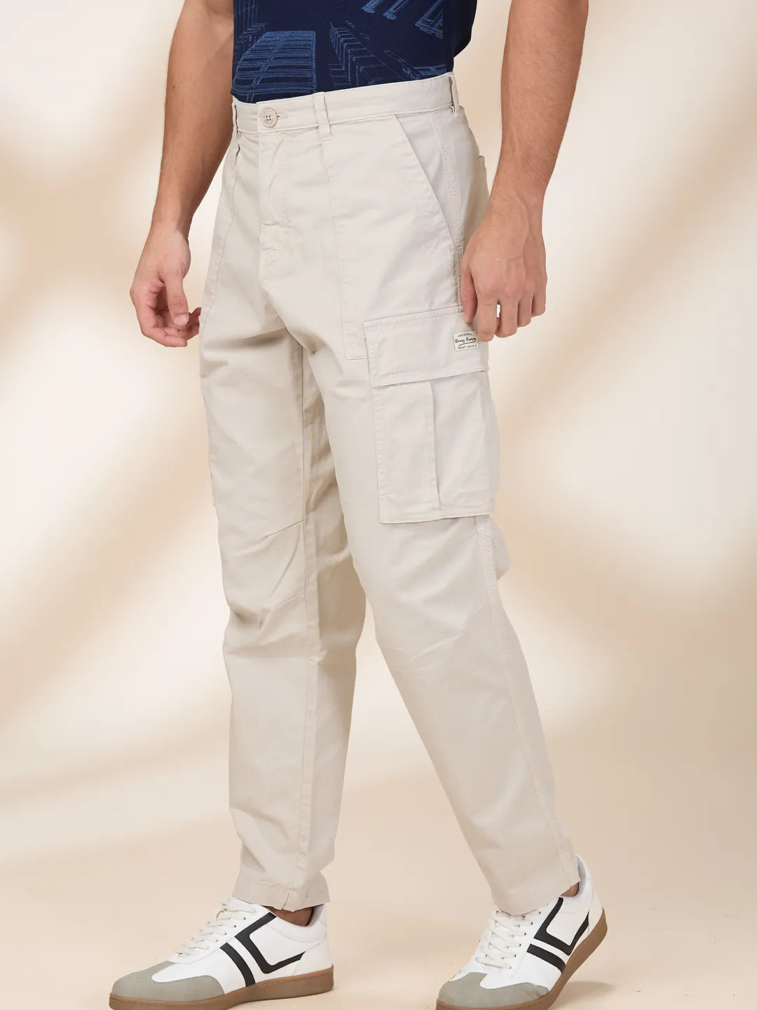 Stone Slim Fit Cargos for Men By Being Human Clothing