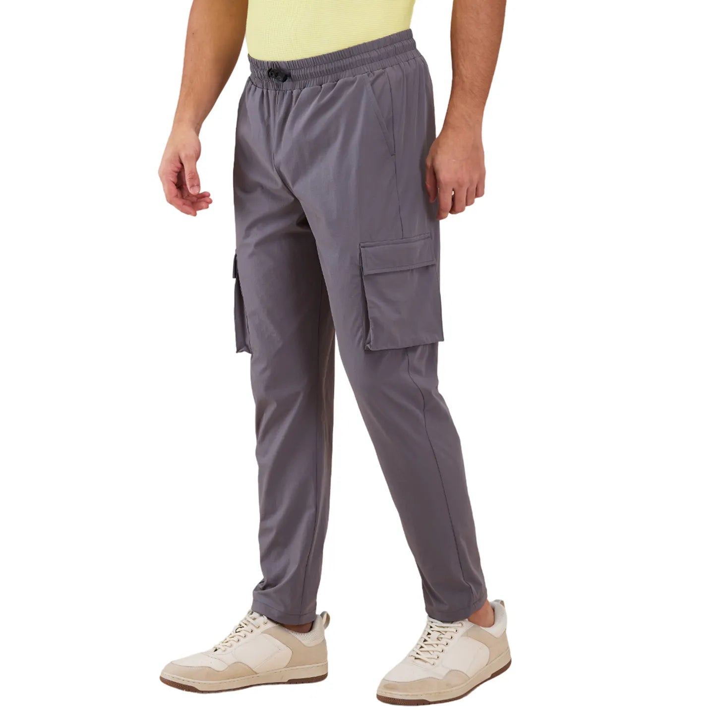 Grey Loose Fit Men's Cargos by Being Human Clothing