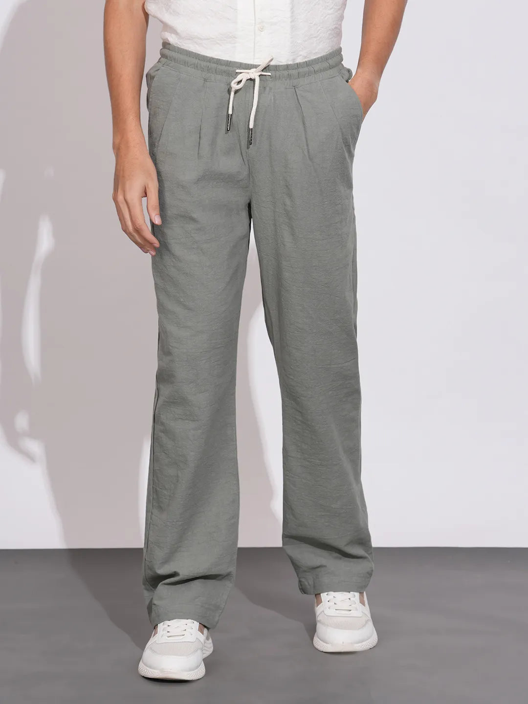 Mint Regular Fit Cargo For Men By Being Human Clothing