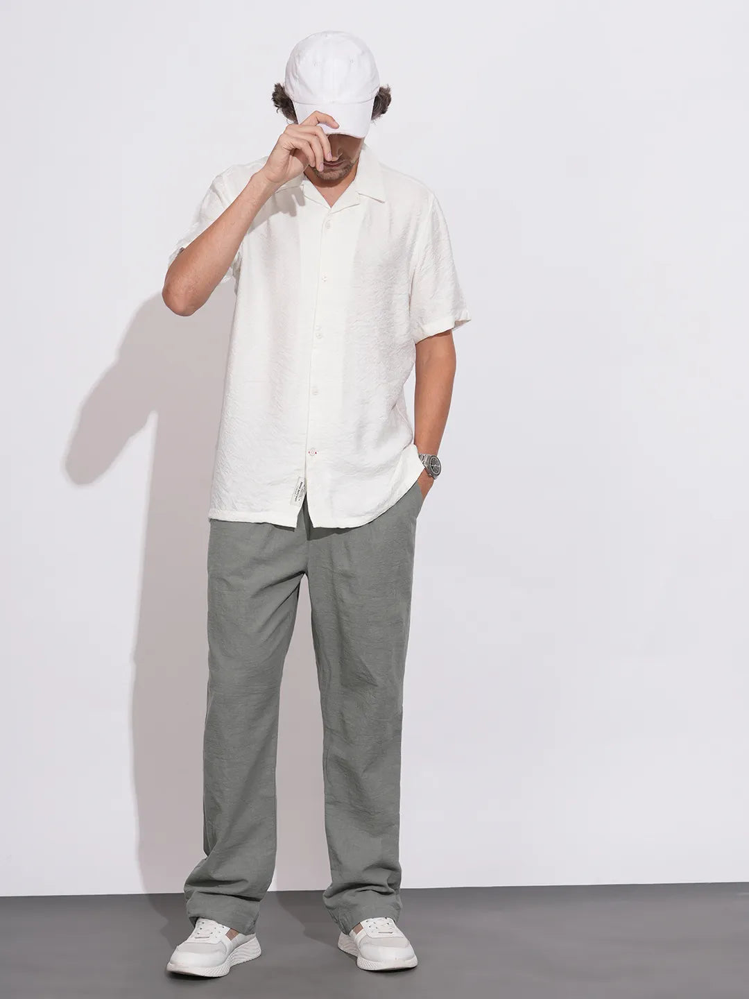 Mint Regular Fit Cargo For Men By Being Human Clothing