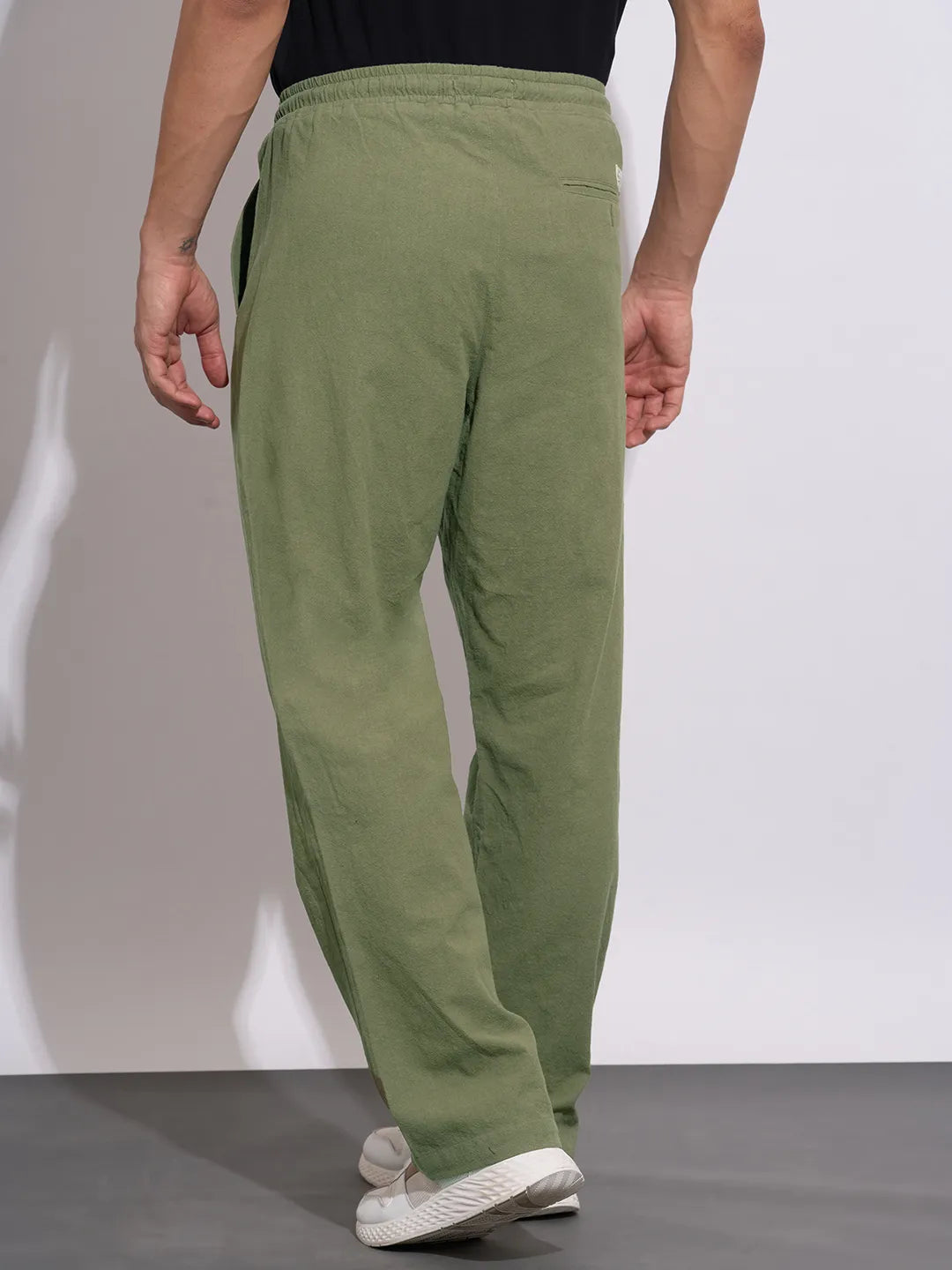 Olive Regular Fit Cargo For Men By Being Human Clothing