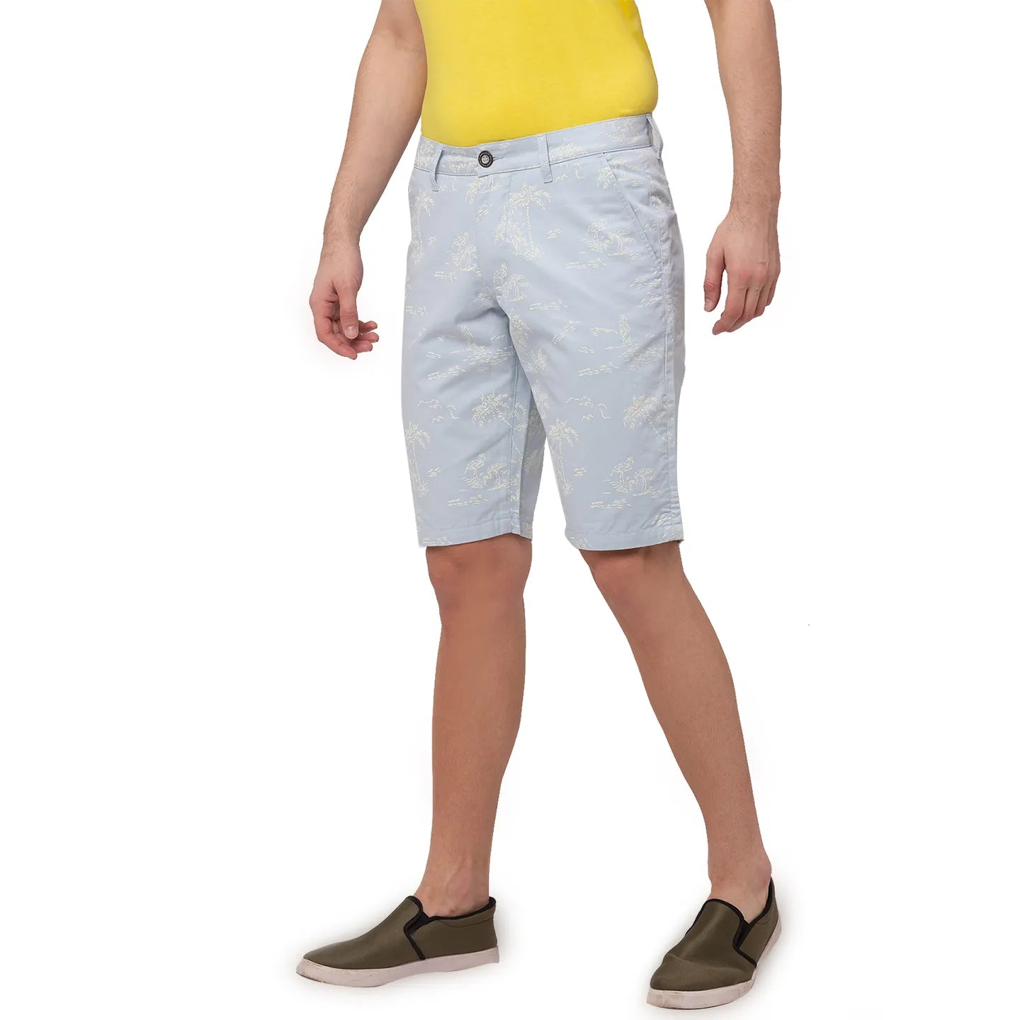 Being Human Clothing Men Regular Fit Shorts-Mid Blue