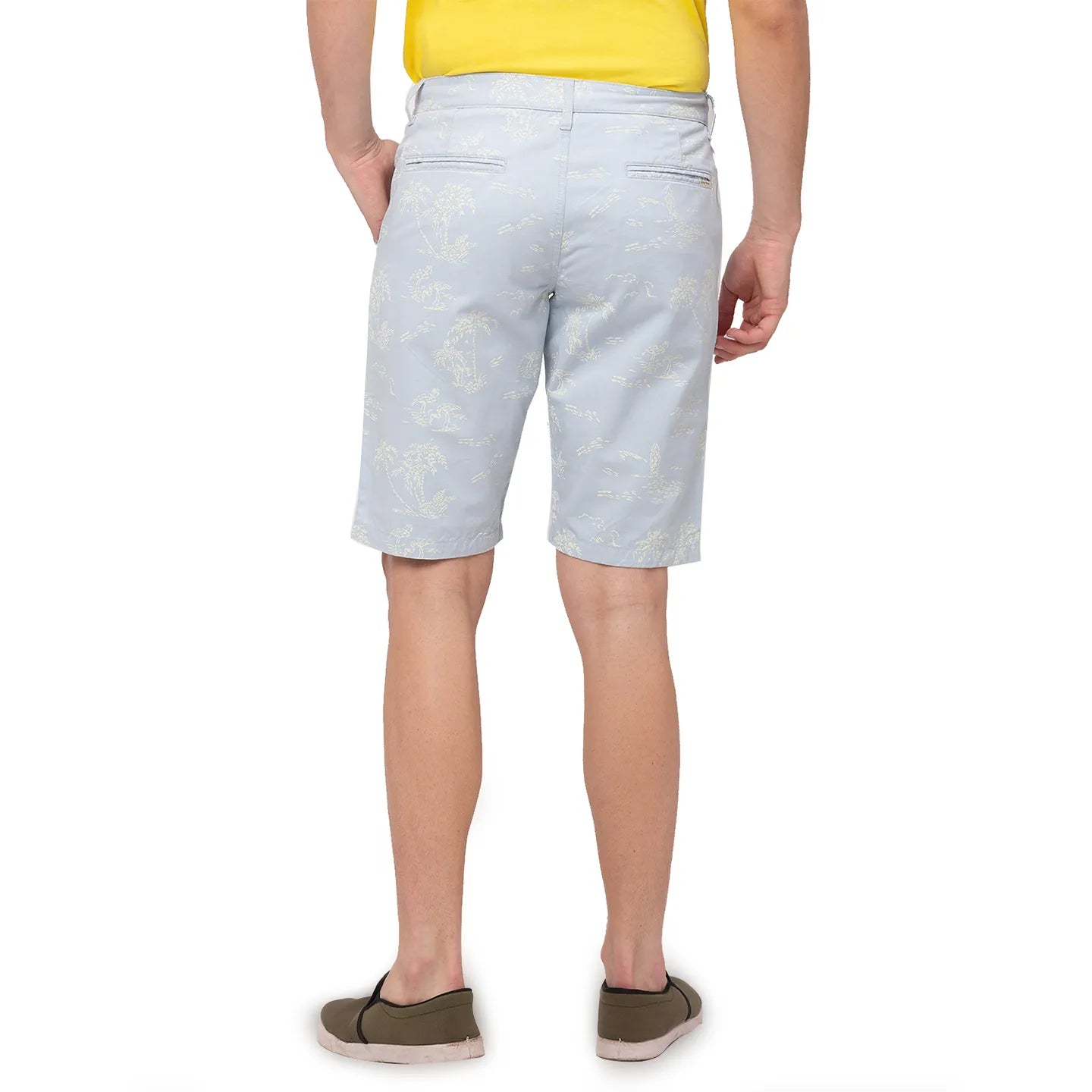 Being Human Clothing Men Regular Fit Shorts-Mid Blue