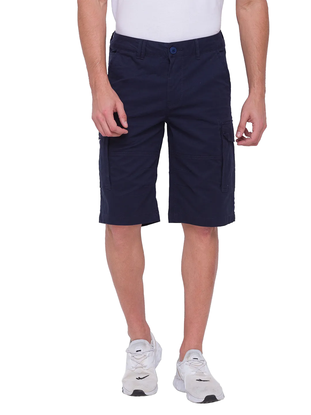 Being Human Clothing Men Cargo Shorts-Navy