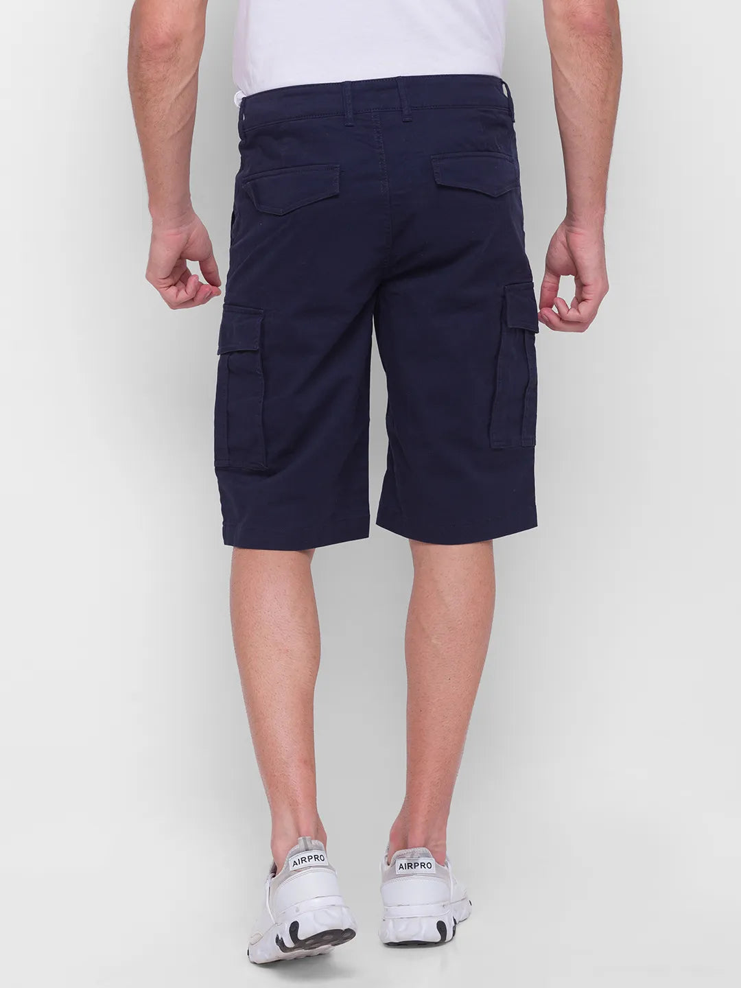 Being Human Clothing Men Cargo Shorts-Navy