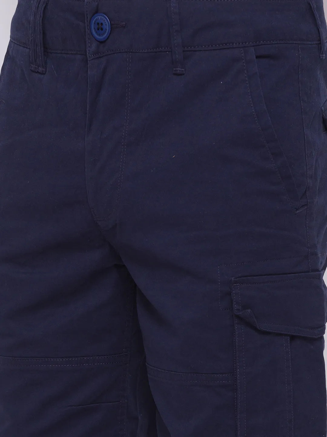 Being Human Clothing Men Cargo Shorts-Navy