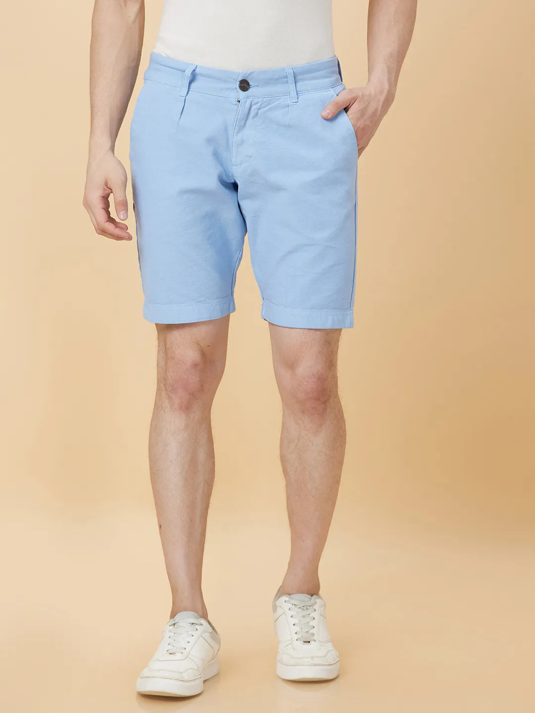 Blue Shorts Fit Men's Shorts by Being Human Clothing