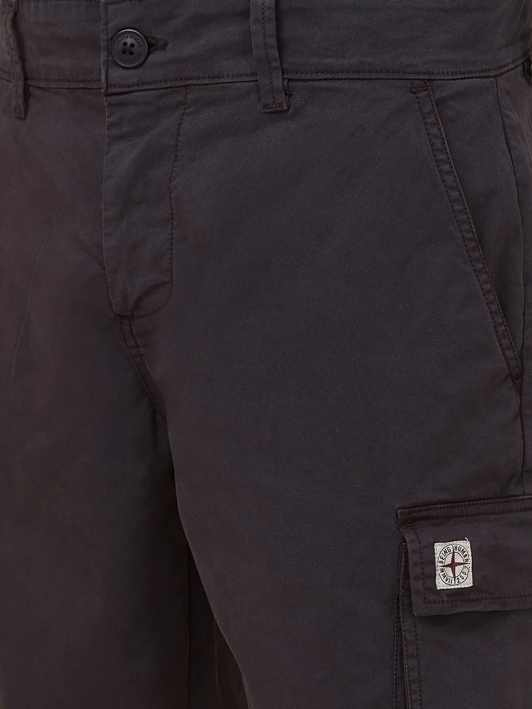 Being Human Clothing Men Grey Solid Shorts