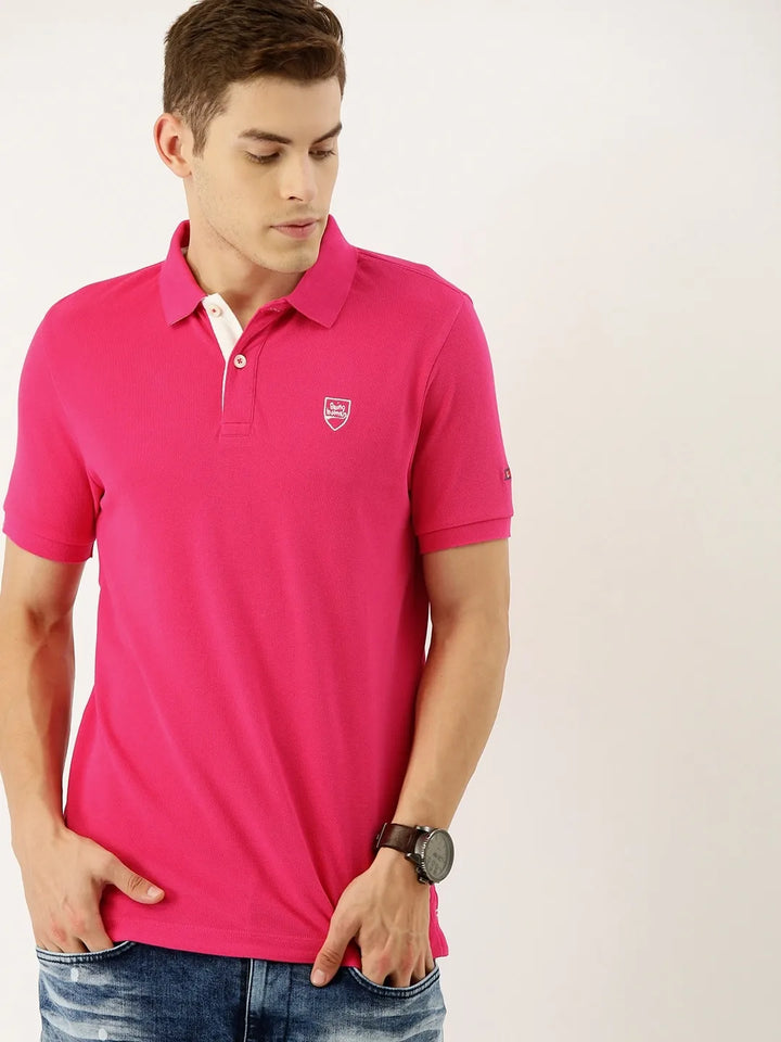 Red Regular Fit Men's Polo T-Shirt