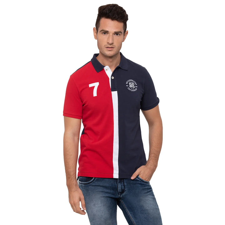 Red Regular Fit Men's Polo T-Shirt
