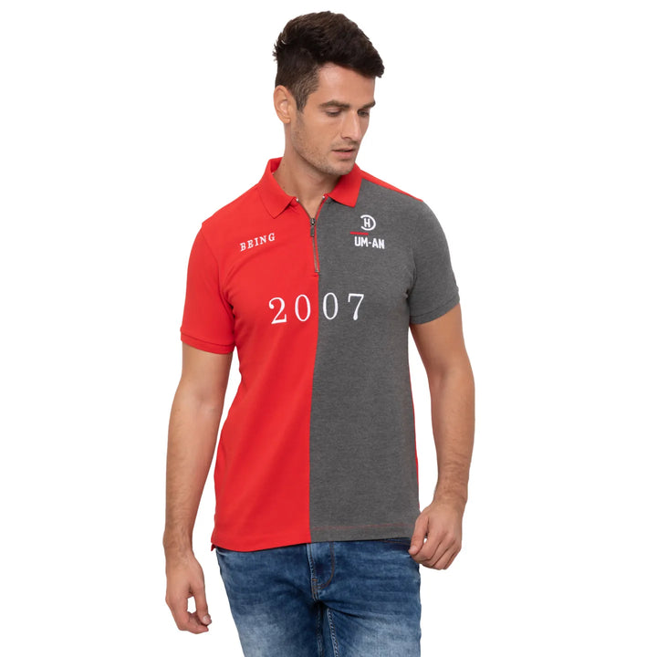 Red Regular Fit Men's Polo T-Shirt