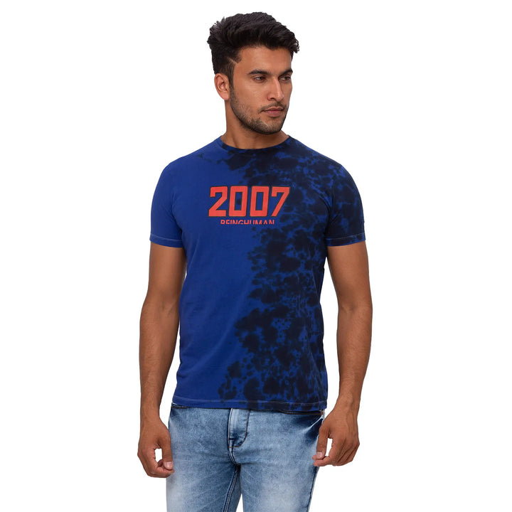 Ink Blue Regular Fit Men's Polo T-Shirt