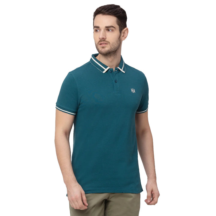 Green Regular Fit Men's Polo T-Shirt