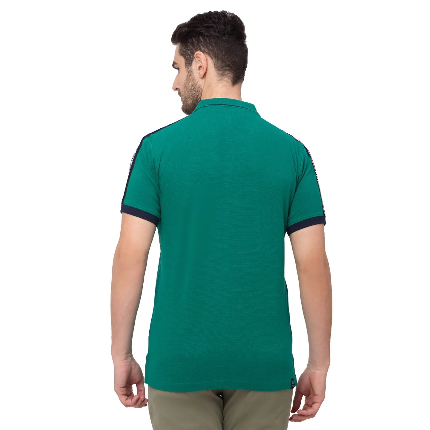 Being Human Clothing Men Regular Fit Polo Neck T-Shirts-Vivid Green