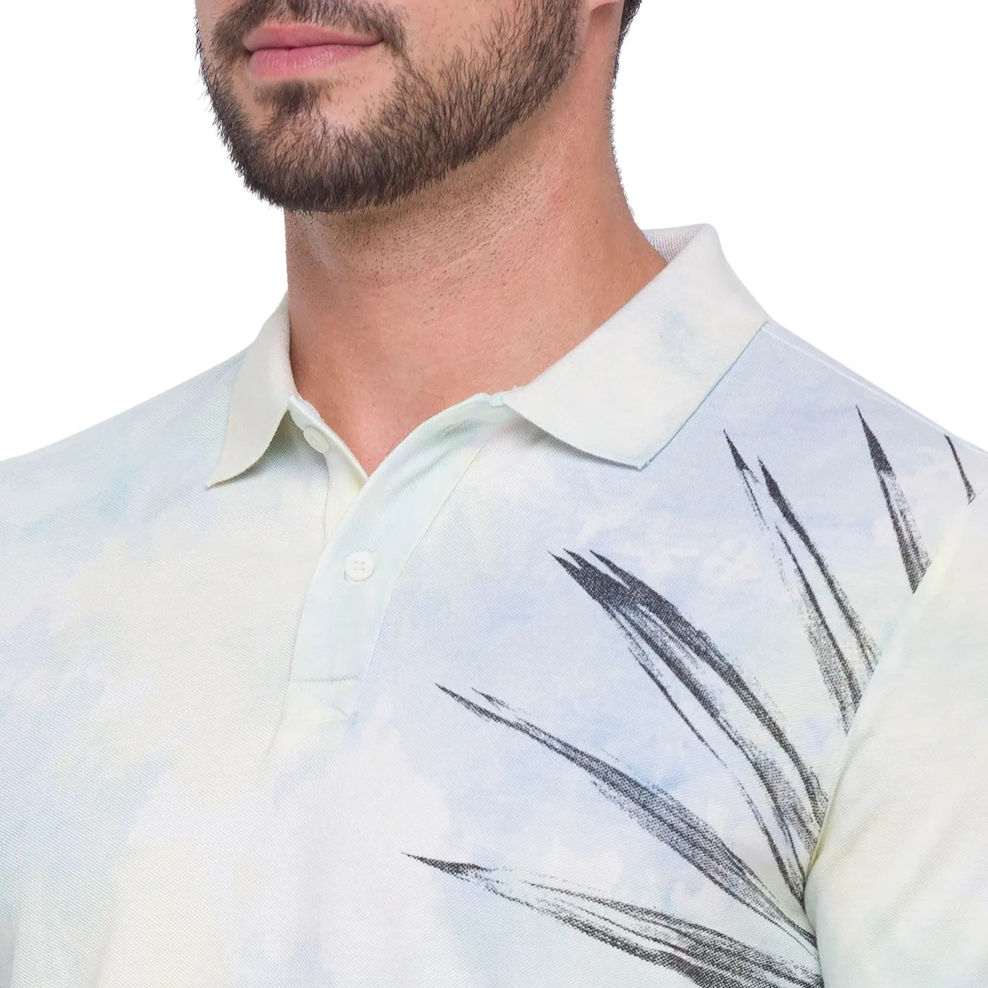 Blue Slim Fit Men's Polo T-shirt by Being Human Clothing