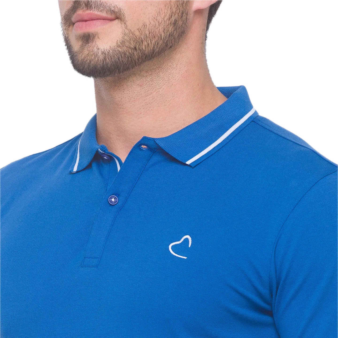 Being Human Clothing Men Regular Fit Polo Neck T-Shirts-Dk. Blue