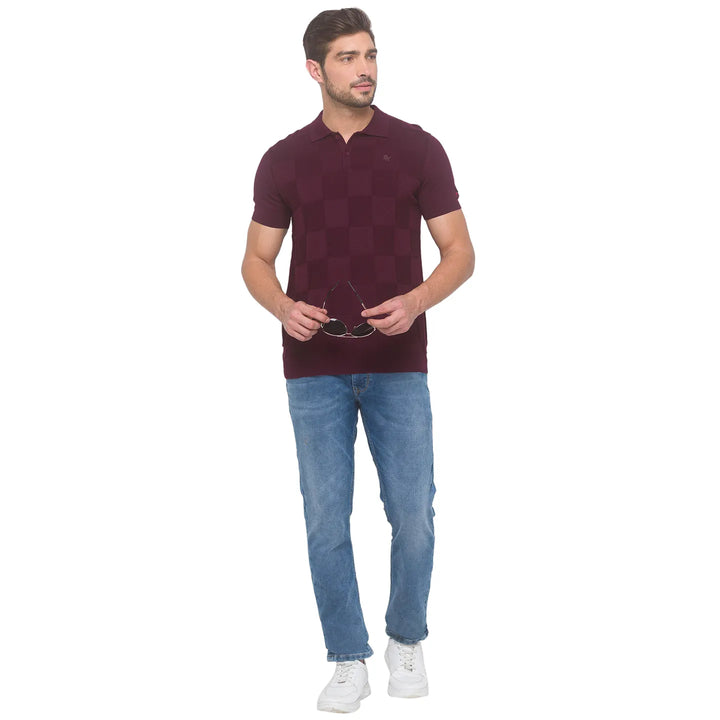 Red Regular Fit Men's Polo T-Shirt