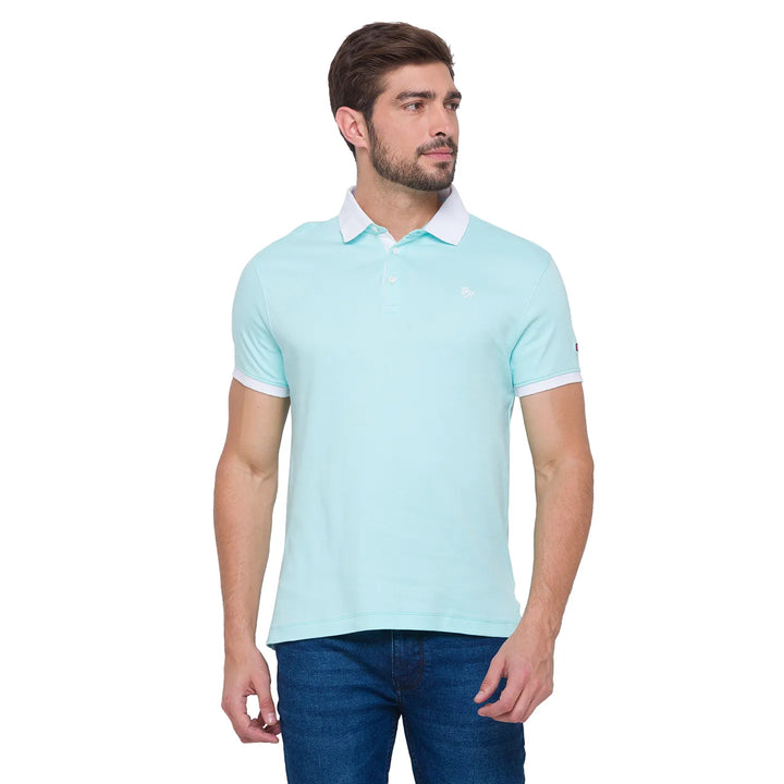 Green Regular Fit Men's Polo T-Shirt