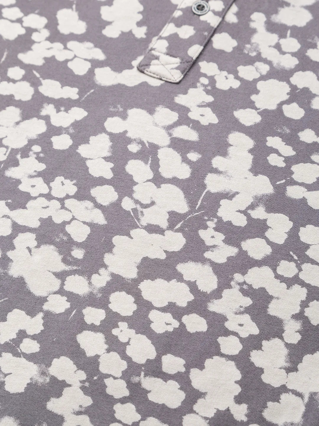 Grey Slim Straight Fit Men's Polo T-Shirt by Being Human Clothing