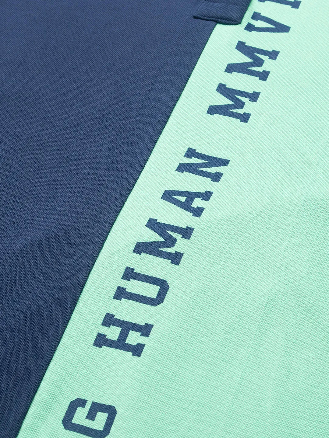 Being Human Clothing Men Slim Fit Polo Neck T-Shirts-Ocean Blue