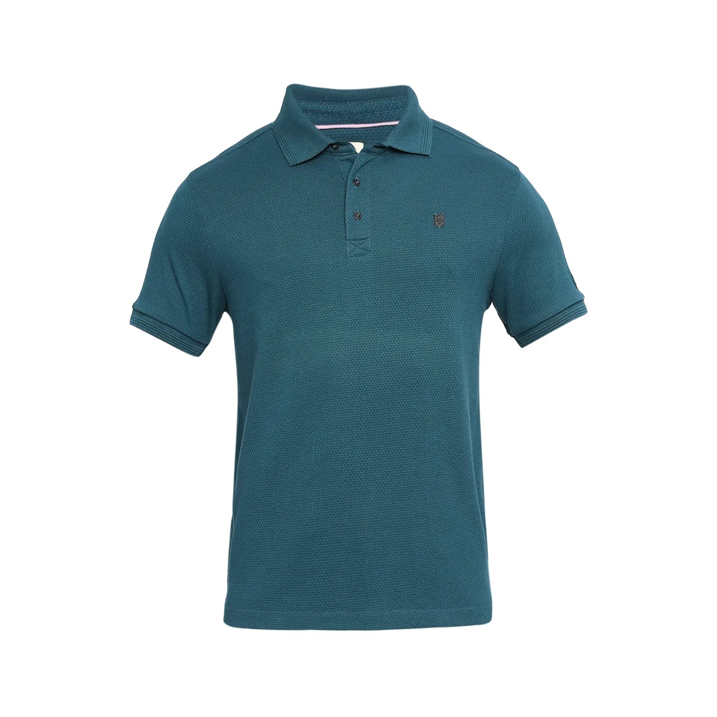 Being Human Clothing Men Regular Fit Polo Neck T-Shirts-Forest Green
