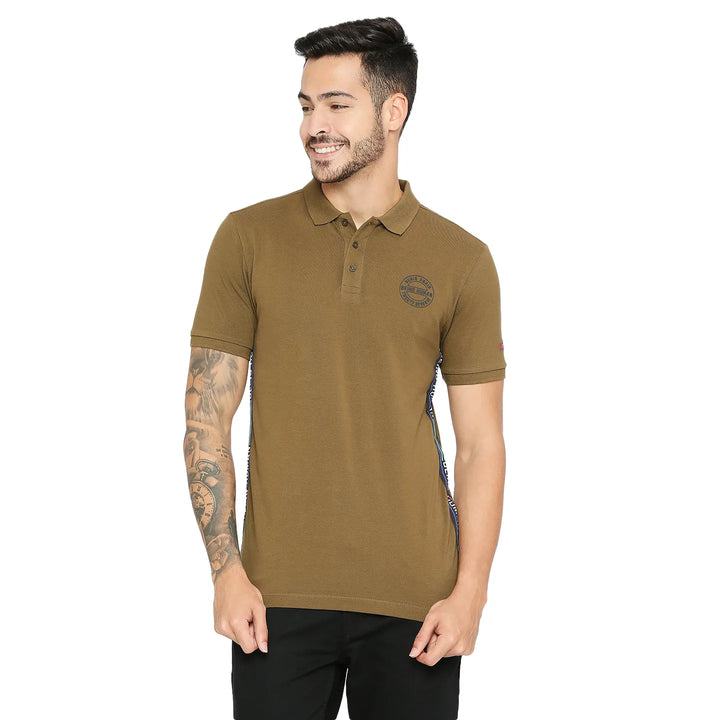 Green Regular Fit Men's Polo T-Shirt