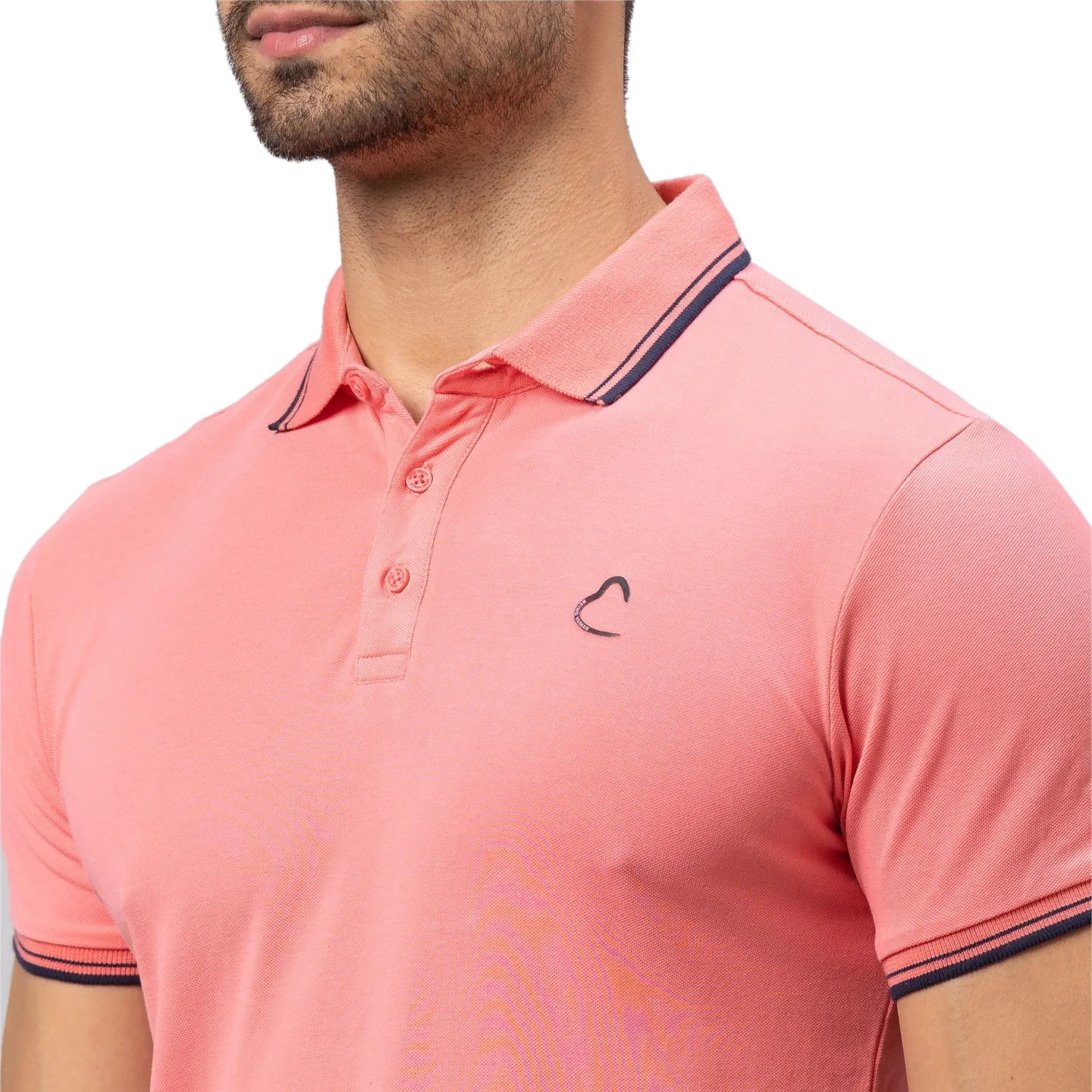 Being Human Clothing Men Regular Fit Polo Neck T-Shirts-Terracotta