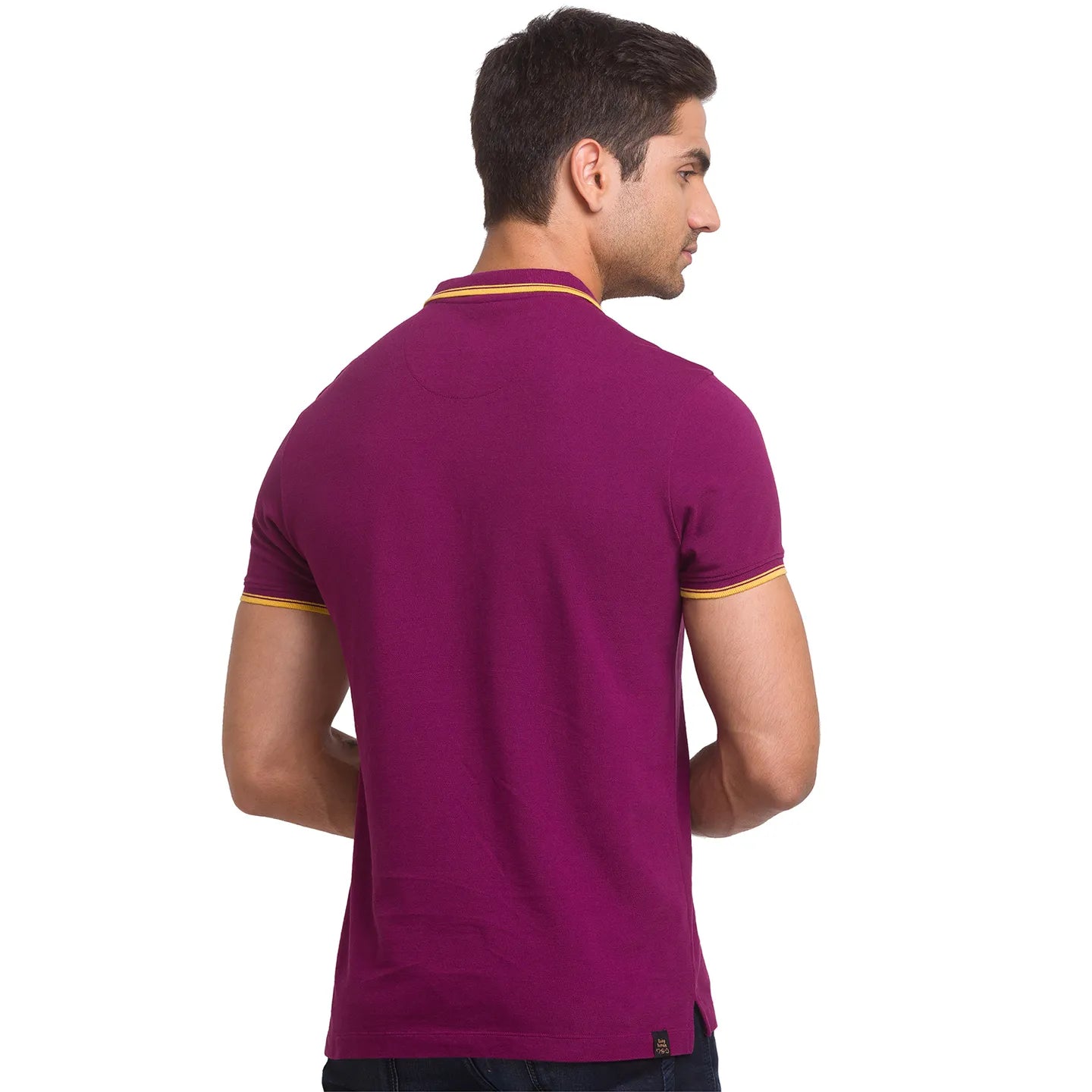 Being Human Clothing Men Regular Fit Polo Neck T-Shirts-Maroon