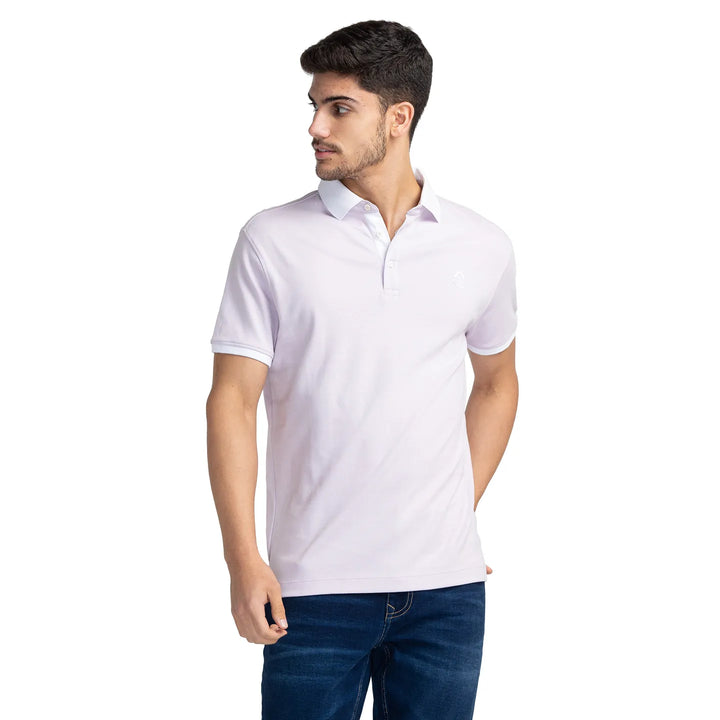 Purple Regular Fit Men's Polo T-Shirt