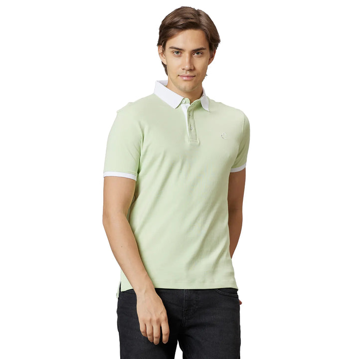 Green Regular Fit Men's Polo T-Shirt
