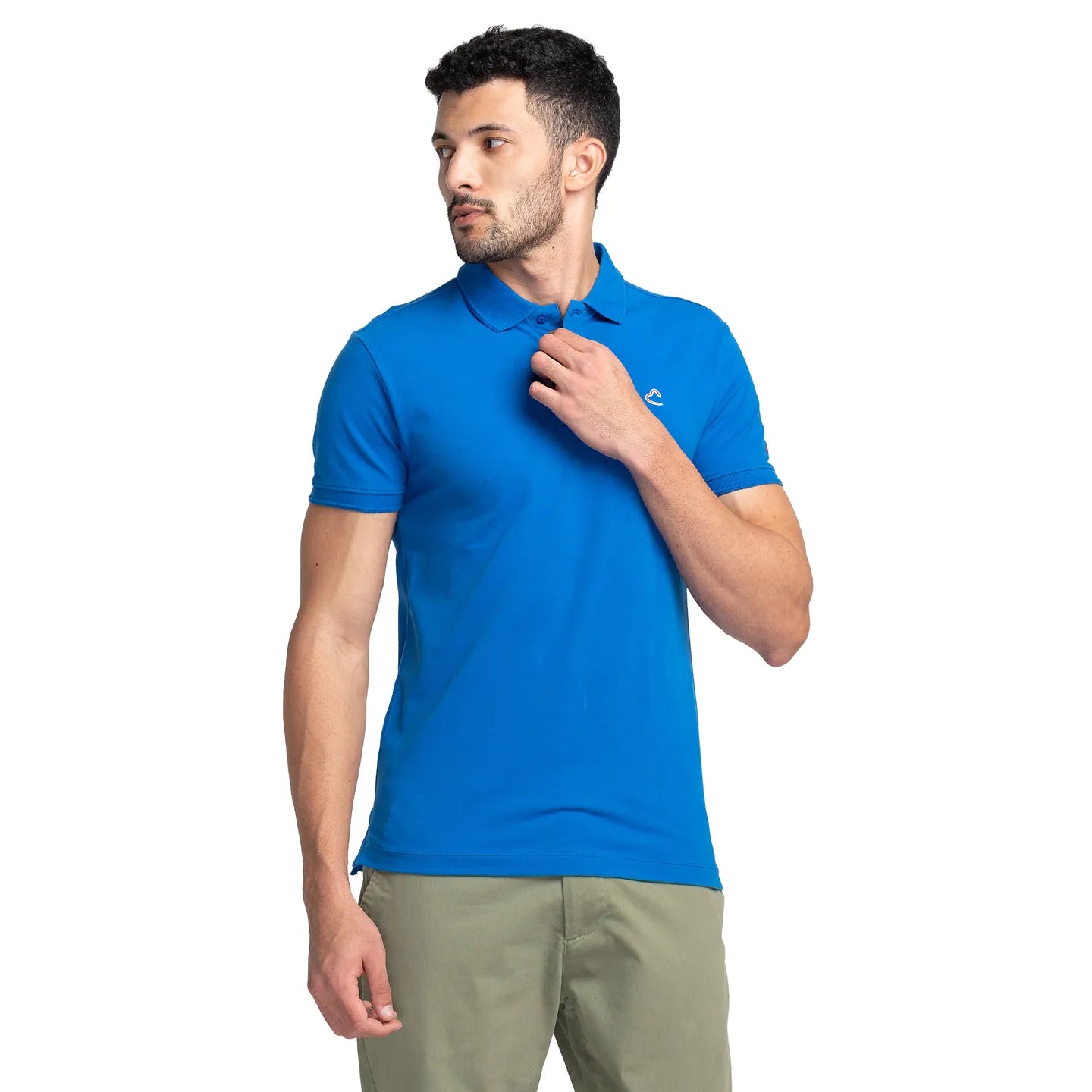 Being Human Clothing Men Regular Fit Polo Neck T-Shirts-Victoria Blue