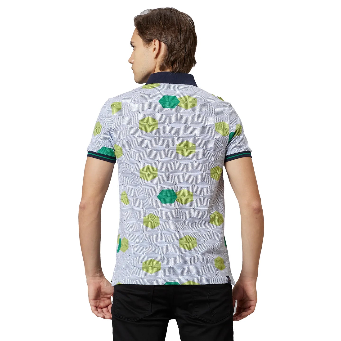 Being Human Clothing Men Regular Fit Polo Neck T-Shirts-White