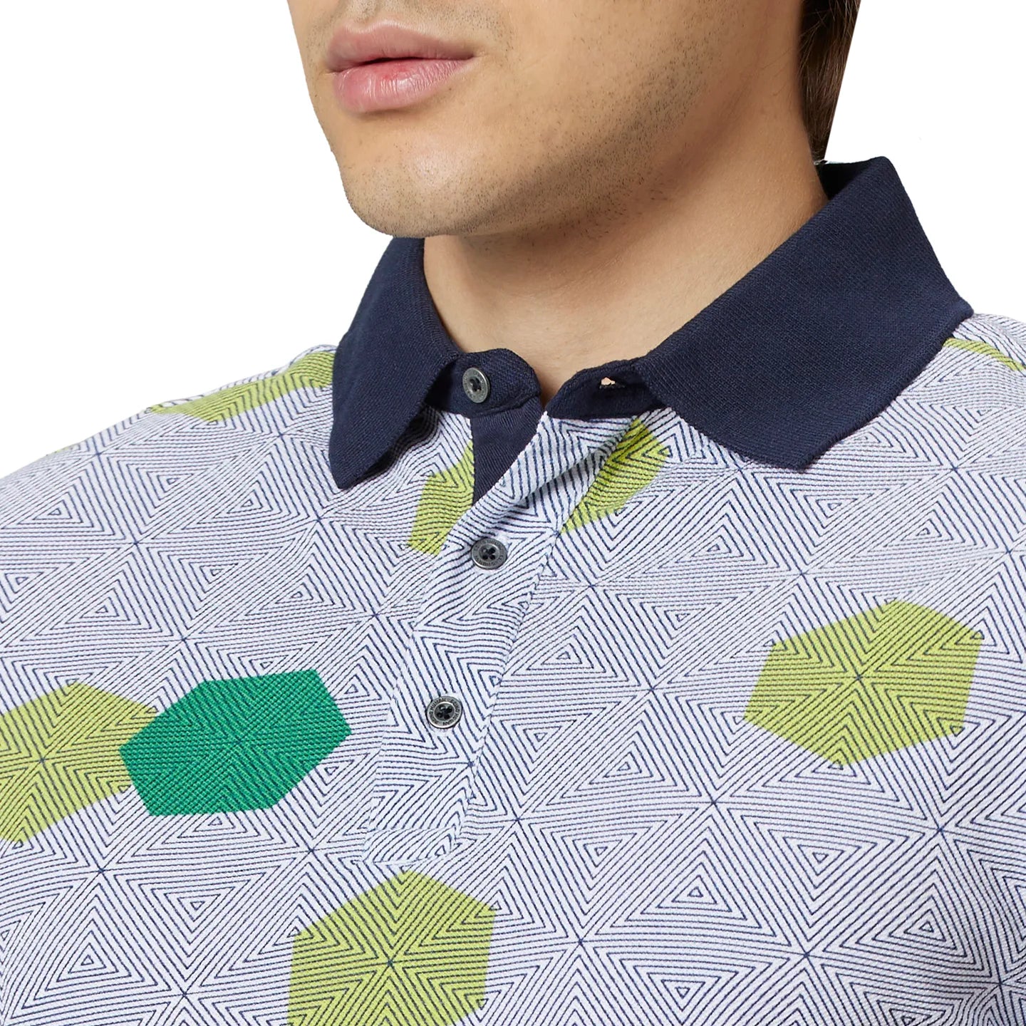 Being Human Clothing Men Regular Fit Polo Neck T-Shirts-White