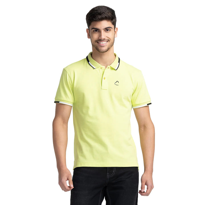 Green Regular Fit Men's Polo T-Shirt
