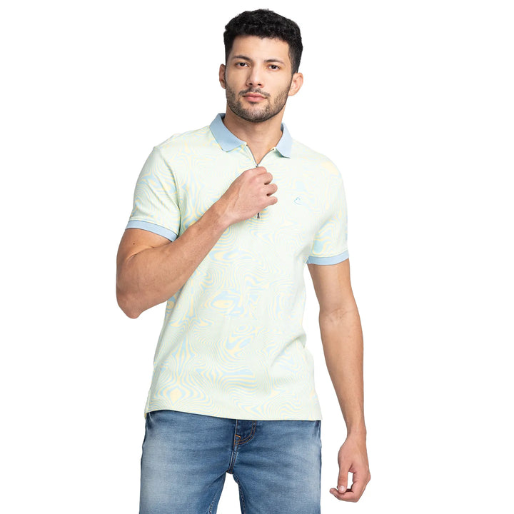 Yellow Regular Fit Men's Polo T-Shirt