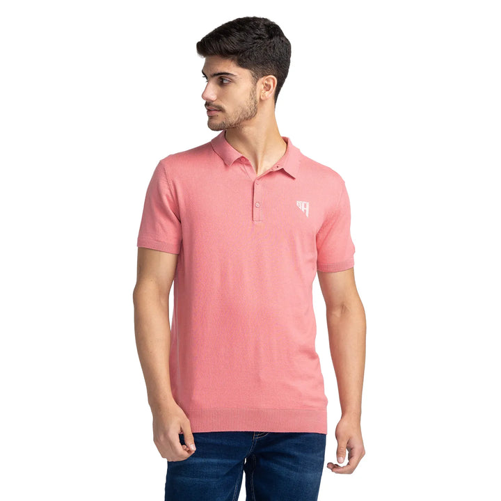 Purple Regular Fit Men's Polo T-Shirt